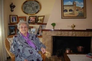 Victoria Monter Trallero en su casa. JLP.