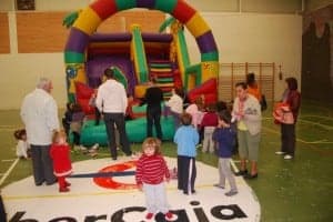 Hinchables en el polideportivo. JLP.