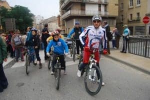 Hubo quienes optaron por la bicicleta. JLP.