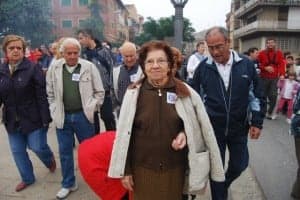 Maria Carmen Lines, la marchadora de más edad. JLP.