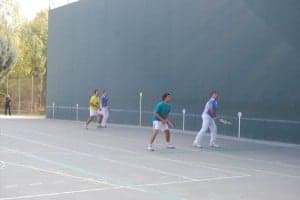 Partido de frontenis. 