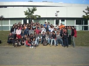 Alumnos que participan en el intercambio. 