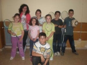 Badminton en Pomar. 