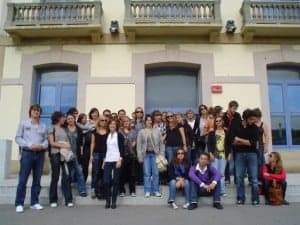 Estudiantes de la Universidad de Pau.