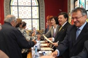 Entrega de diplomas en Zaragoza. 