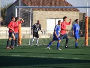 Partido ante el Zuera. A.H.