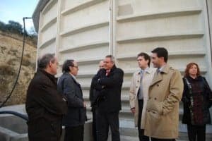 Boné y Badía en la potabilizadora. JLP.