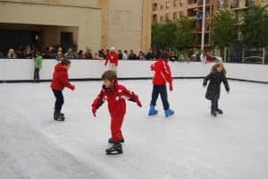 La pista de patinaje un éxito. JLP.
