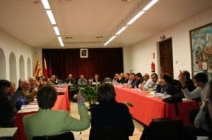 Sesión del comité comarcal del Cinca Medio. 