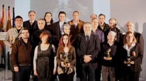 Boné con los premiados. 
