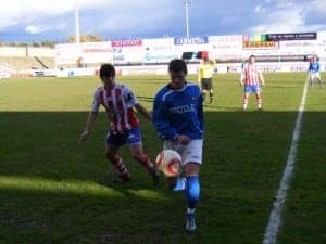 Partido ante el Mallén de la U.D. Barbastro. Ángel Huguet.