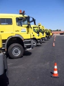 Material para limpiar las carreteras. 