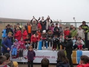 Podium de las categorías escolares. C.G.