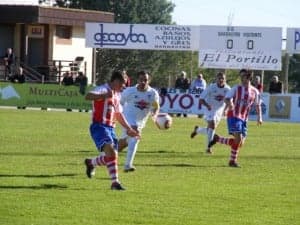 Partido de los rojiblancos contra el Andorra. Ángel Huguet.