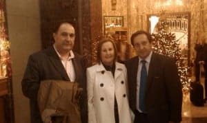 Fernando Luna, con la presidenta de ASAJA Barcelona, Rosa Pruna y el presidente nacional de ASAJA, Pedro Barato.