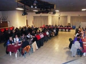 Cena de voluntarios de Cruz Roja. 
