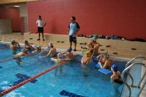 Una sesión de entrenamiento en Monzón. 