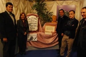 Autoridades en la muestra sobre Costa de CEHIMO. JLP.