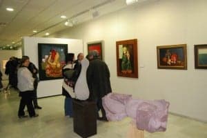 La muestra reúne esculturas y cuadros. JLP.