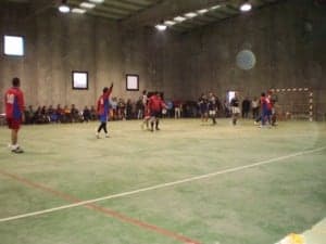 Un momento del partido. 