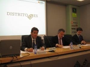 Arturo Aliaga en la presentación del portal. 