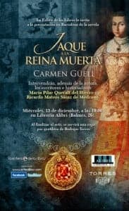 Portada del libro: "Jaque a la reina muerta", de Carmen Güell.