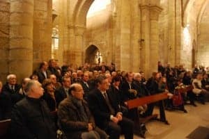 La catedral de Monzón estaba abarrotada. JLP.