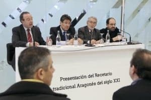 Presentación del recetario en FITUR. 