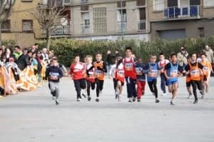 Los más pequeños corrieron en el Cross del Turrón. 