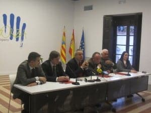 Firma del acuerdo en Graus. 