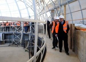 Visita a las obras. 