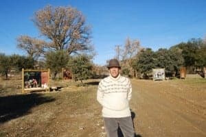 Joaquín Paricio en la ruta de los oficios y de los árboles singulares. JLP.
