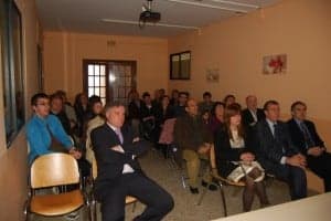 Aula en el salón social para impartir charlas. JLP.
