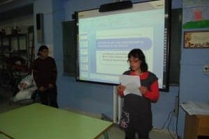 Loreto Peirón explica su experiencia. JLP.