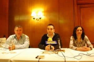 Responsables del PAR en Monzón. JLP.