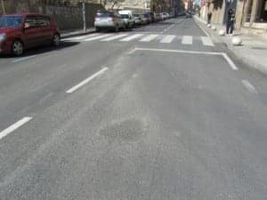 Parcheado en la Avenida Ejército Español. JLP.