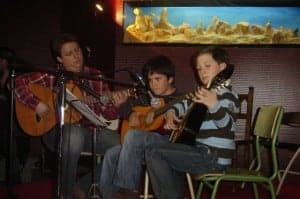 Sesión de guitarra del pasado año. 
