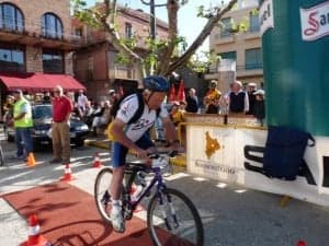 Mariano Ubiergo en una competición en Estadilla. 