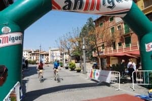 La meta en la plaza de la Diputación. JLP.
