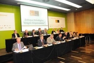 Reunión de empresarios aragoneses.