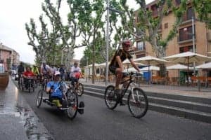 Diego Ballesteros volvió a pedalear. JLP.
