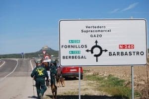 Búsqueda por la carretera de Berbegal. JLP.