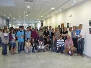 Algunos de los artistas que exponen en la muestra. JLP.