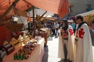 Mercado medieval en Monzón. JLP.
