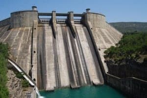 La presa de El Grado. JLP.