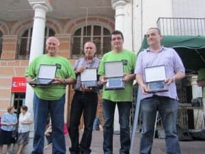 Los ganadores del concurso gastronómico. JLP.