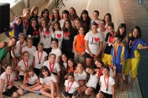 Las participantes en el Campeonato de Aragón. Silvia Peropadre.