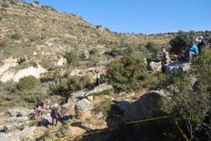 Competición de trial en la sierra de la Carrodilla. JLP.