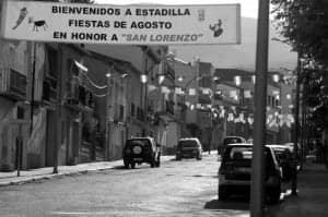 Imagen de unas antiguas fiestas de Estadilla. 