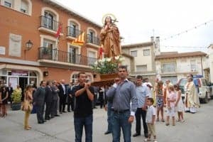 Procesión con la nueva imagen de Santa María Magdalena. JLP.